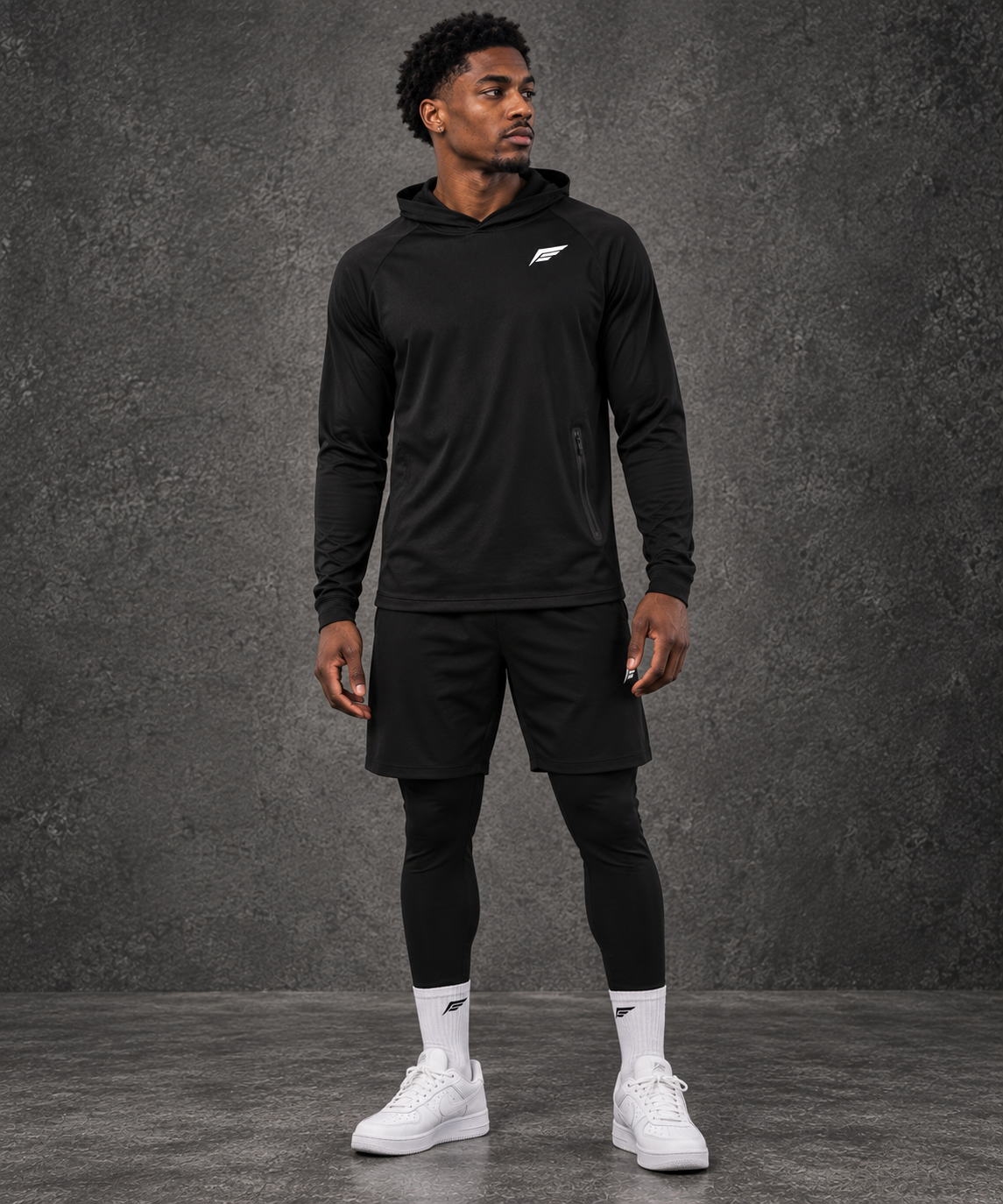 E1 Anchor Hooded Performance Tee