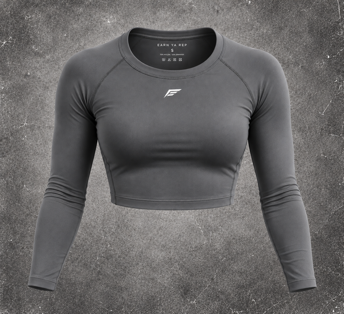 E1 long sleeve performance crop