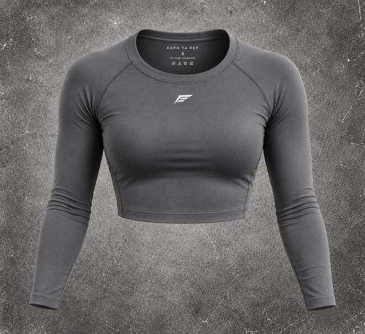 E1 long sleeve performance crop